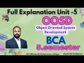 OOSD UNIT 5 Quick Revision Short Long Imp Questions 2025-26 BCA V Semester 5th Sem OU
