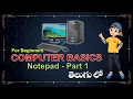 Notepad Tutorial Part 1 Computer Basics Episode 5 MEDIAVISION TELUGU TUTORIALS