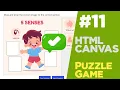 Learn Canvas by creating a puzzle game in JavaScript and PHP Quick programming tutorial