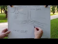 Landscape Drawing Tree Roots into the Ground