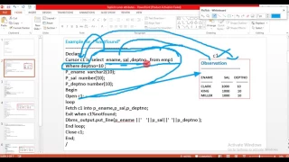notfound attribute used in Explicit cursor