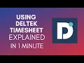 How To Use Deltek Timesheet 2025