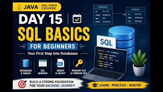 Day 15 SQL Basics for Beginners Introduction to SQL Database Tables Java Full Stack Course