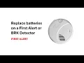 Replace Batteries on a First Alert or BRK Detector
