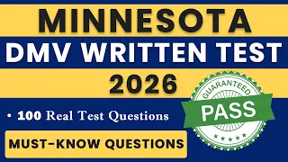 Minnesota DMV Permit Test 2026 100 Most Important MN DMV Written Test Questions Answers