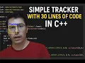Real time tracker with only 30 lines of code