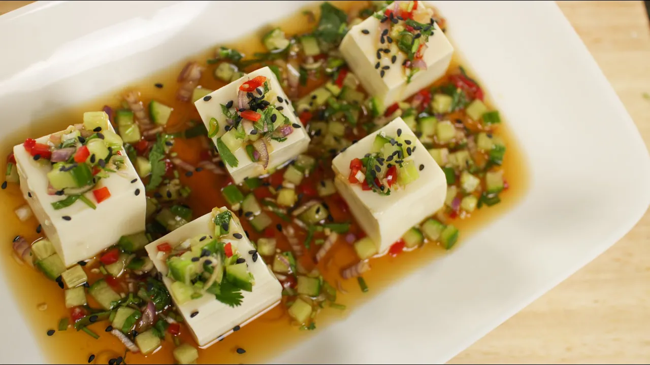Soft Tofu & Herb Salad Recipe  - Hot Thai Kitchen