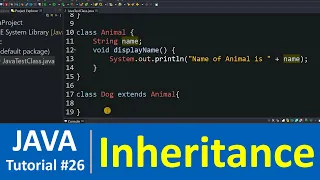 Java Tutorial - Class Inheritance in Java Programming extends
