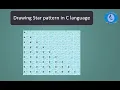 Star pattern for Right Triangle using C program