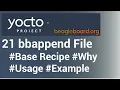 Yocto Tutorial - 21 BBappend File Modifying Recipe using bbappend File
