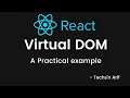 What is virtual dom VirtualDOM vs ActualDOM Reactjs Techs n Arif