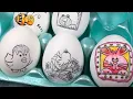 Decorating Easter Eggs with printed Coloring Pages LIVE
