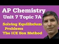 Equilibrium Practice Problems - The ICE Box Method