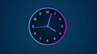 Analog Clock HTML CSS Javascript Dark Mode