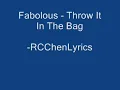 Fabolous-Throw It In The Bag Lyrics in Vid