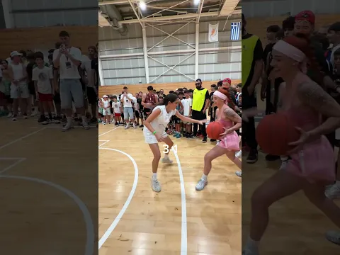 1v1 contra jugadora joven de Chipre🔥🏀