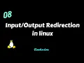 Input output redirection in linux