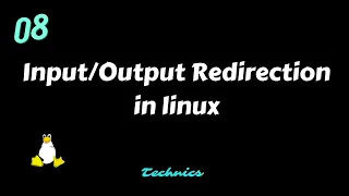 Input output redirection in linux