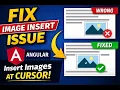 Angular ngx-editor Image Upload Issue Fix Insert Image at Cursor PositionAngular