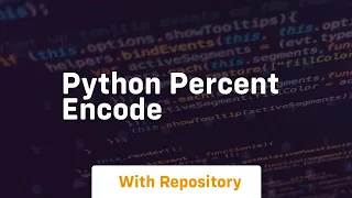 python percent encode