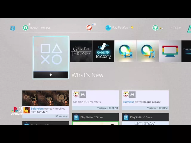 Playstation PS1 Theme on PS4 - New Startup Sound