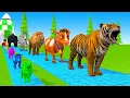 Download Lagu Long Slide Game With Cow Elephant Gorilla Hippopotamus Tiger 3d Animal Game Funny 3d Animals