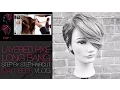 HOW TO CUT A PIXIE HAIRCUT WITH A LONG LAYERED BANG MATT BECK VLOG