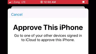 Approve this iPhone go to one of your other devices signed in to icloud to approve this iphone