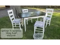 Garbage to Gorgeous Episode Shabby Chic Dining Room Makeover on a Budget DIY