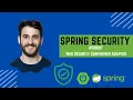 Spring Security - Remove usage of Web Security Configurer Adapter
