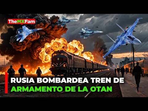 Download MP3 RUSIA BOMBARDEA TREN DE ARMAMENTO DE LA OTAN PARA UCRANIA | TheMXFam