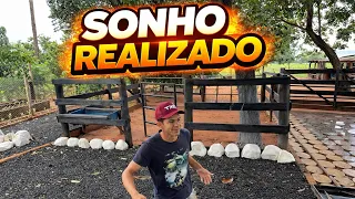 ESTOU FAZENDO UMA BAIA DENTRO DE CASA