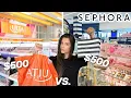 500 at SEPHORA vs 500 at ULTA which is better shopping spree