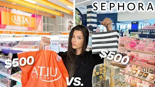500 at SEPHORA vs 500 at ULTA which is better shopping spree