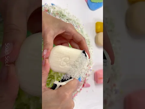 Soap cubes. Asmr soap cutting. Satisfying video  #asmrsoap