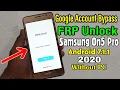 Samsung On5 Pro SM-G550FY 2020 FRP Unlock Google Account Bypass Android 7 1 1 Without PC