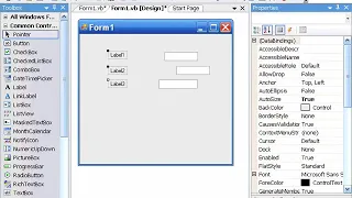 VB Visual Basic 2008 Control Properties - Working with Multiple Controls