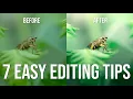 7 easy macro editing tips for beginners or experts Lightroom tutorial