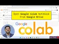 How to Open Google Colab Notebook ipynb from Google Drive colab research google com 2022
