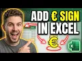 How to Add the Euro Sign E in Excel Currency Format Shortcut