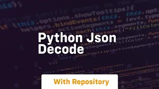 python json decode