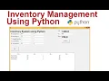 Inventory management system using python
