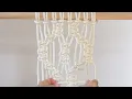DIY Macrame Tutorial Honeycomb Pattern Using Square Knots