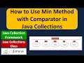 Collections Min Comparator Java Collection Framework