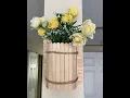 DIY Wall Hanging Flower Vase Popsicle Stick Wall Decor
