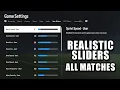 EA FC 24 World Class Difficulty Realistic Sliders for All Matches