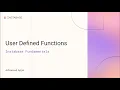 Using Custom UDFs