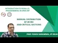 Manual distribution of work and critical sections