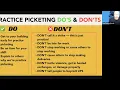 The Dos and Don ts of Just Practicing Picketing at UPS