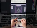 Crocheting pixel grid
